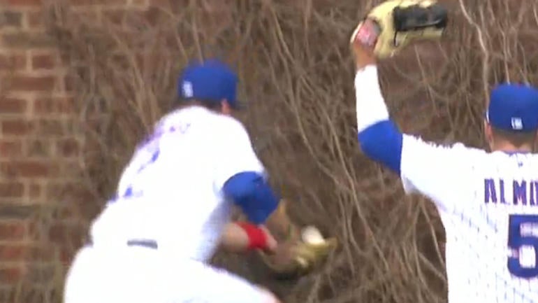 WATCH: Controversial play in Wrigley ivy ruled a hit, ground rules offer no help