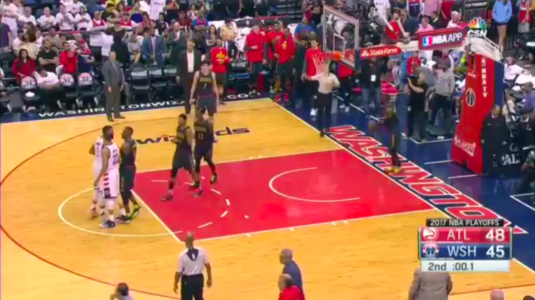 WATCH: Markieff Morris, Paul Millsap exchange pleasantries before halftime
