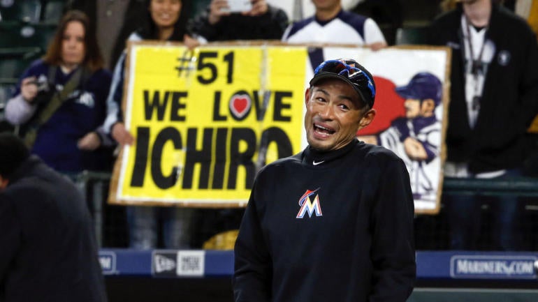 Ichiro becomes the all-time interleague hit king with an infield single of course