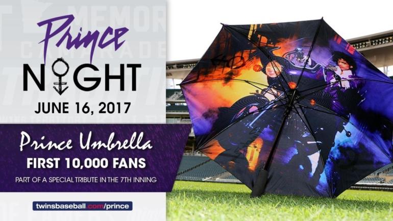 The Twins will hold 'Prince Night' in June and give away 'Purple Rain' umbrellas