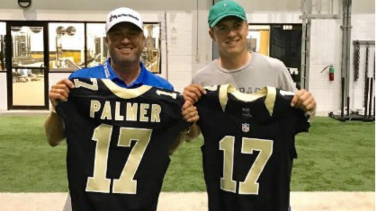 LOOK: Jordan Spieth, Ryan Palmer spend NFL Draft night with the Saints