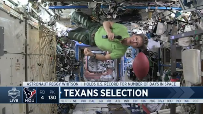 LOOK: The Texans go wild and announce some of their draft picks from outer space