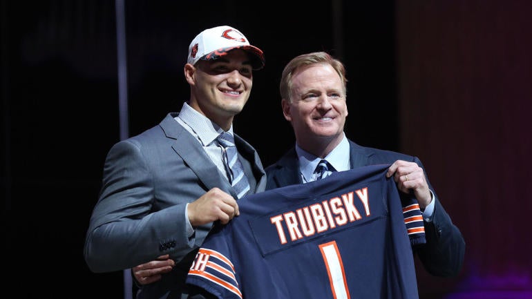 WATCH: Bears NFL Draft pick Mitchell Trubisky throws out first pitch at UNC game