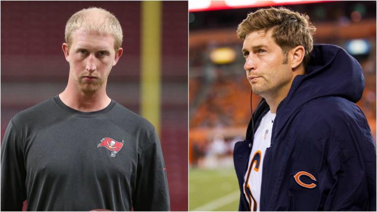 Jay Cutler offers to counsel Mike Glennon on how to handle the Trubisky situation