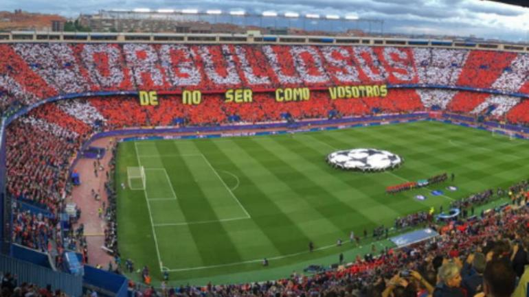 LOOK: Atletico Madrid fans troll Real Madrid with tifo before Champions League clash