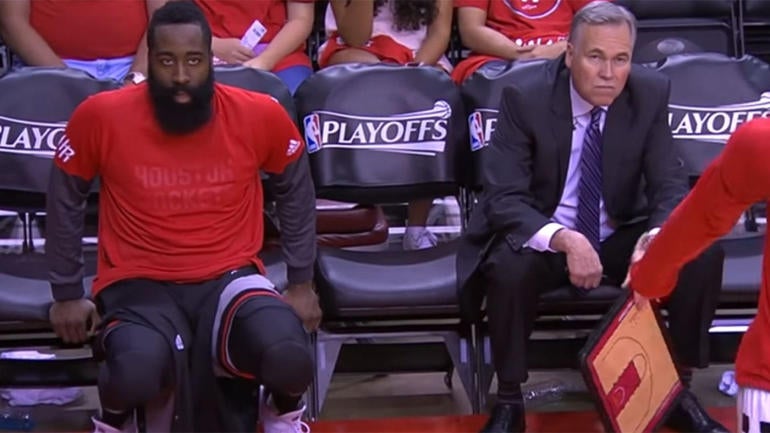 LOOK: Rockets experience all five stages of grief in depressing Game 6 loss to Spurs