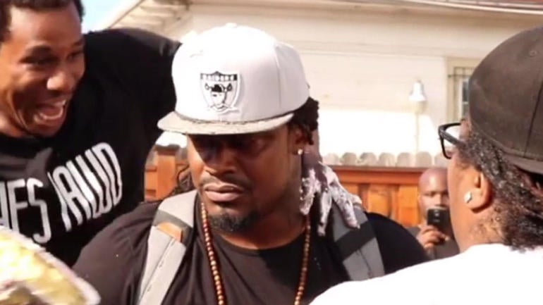 LOOK: Marshawn Lynch's Raiders block party in Oakland is all kinds of lit