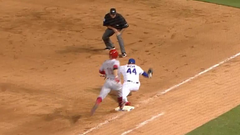 Reds-Cubs game ends on controversial replay call; Reds' manager Price not happy