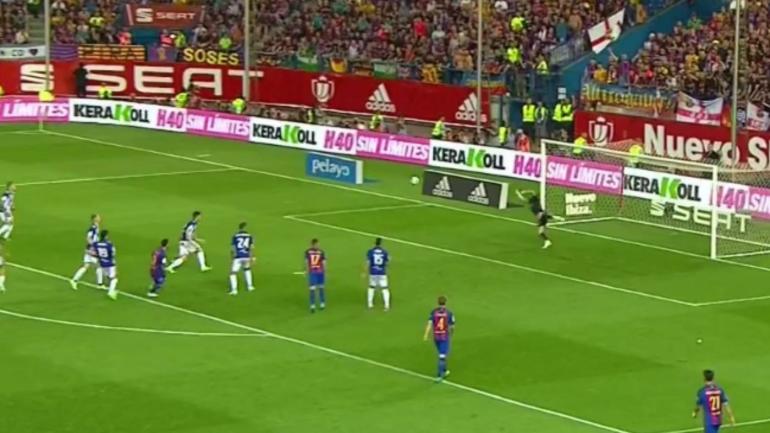Barcelona goal highlights: Messi scores sick curler off give-and-go with Neymar