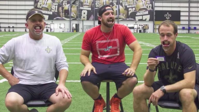 WATCH: Deadly accurate Drew Brees nails crazy trick shots, including a drop kick