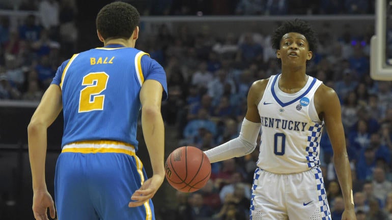 NBA Draft: De'Aaron Fox works out for Lakers, and unlike Ball, his dad attended