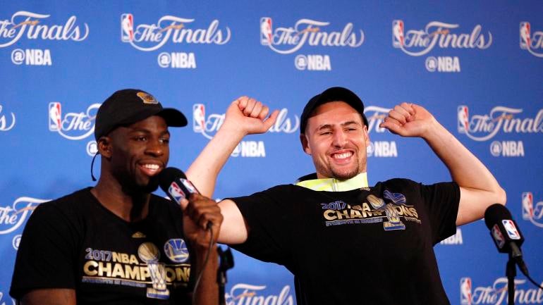 Warriors Parade: Draymond Green trolls Cavaliers with 'Quickie' NBA Finals shirt