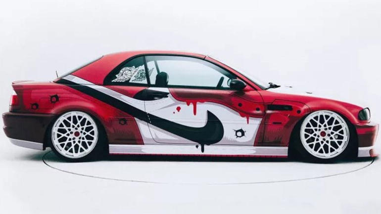 LOOK: If you like BMWs and Air Jordans, this is definitely the car for you
