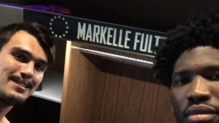 LOOK: Joel Embiid tweets photo of Sixers locker with Markelle Fultz's name on it