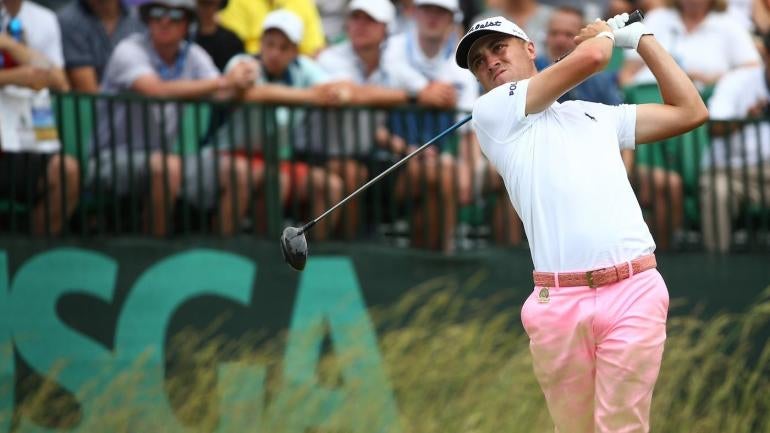 U.S. Open 2017: Justin Thomas eagles 18 to score lowest round in event history