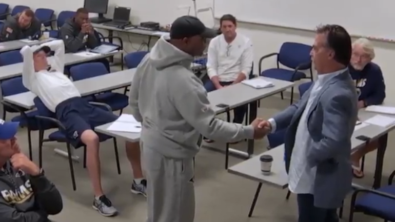 WATCH: The awkward moment when Jeff Fisher tells Rams coaches he was 'just fired'