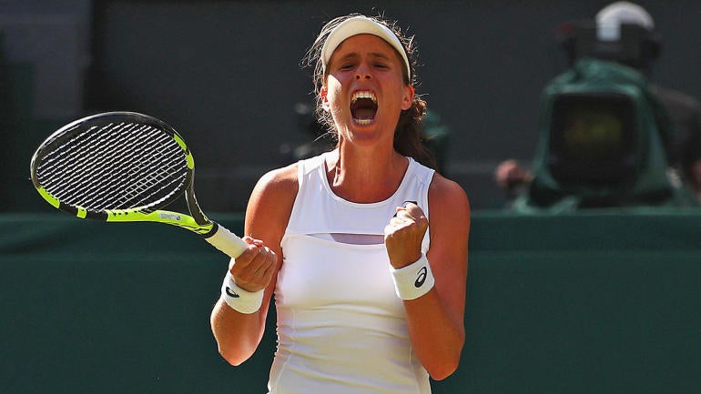 LOOK: Johanna Konta wins three-hour slugfest at Wimbledon and Britain is amped