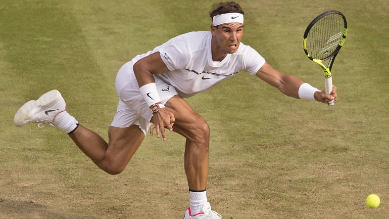 LOOK: Rafael Nadal thunks head psyching himself up for Wimbledon matchup