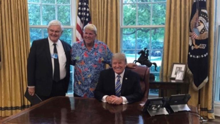 LOOK: John Daly visits President Donald Trump at the White House