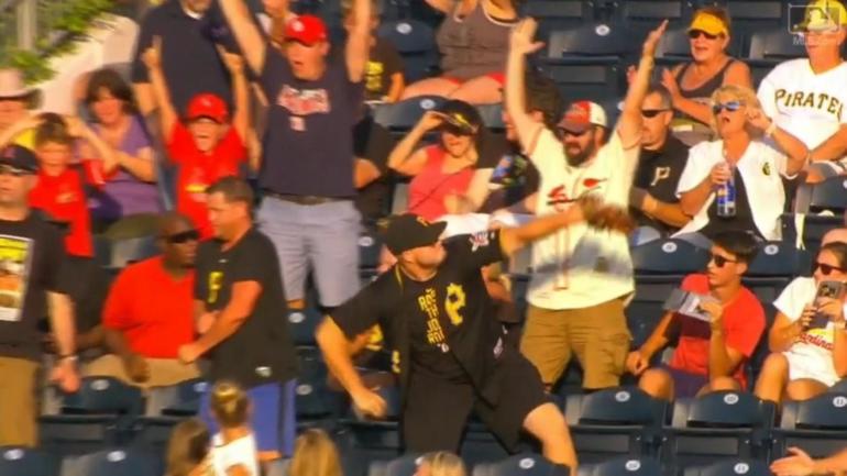 WATCH: Pirates fan decides Cardinals home run ball belongs in Allegheny River