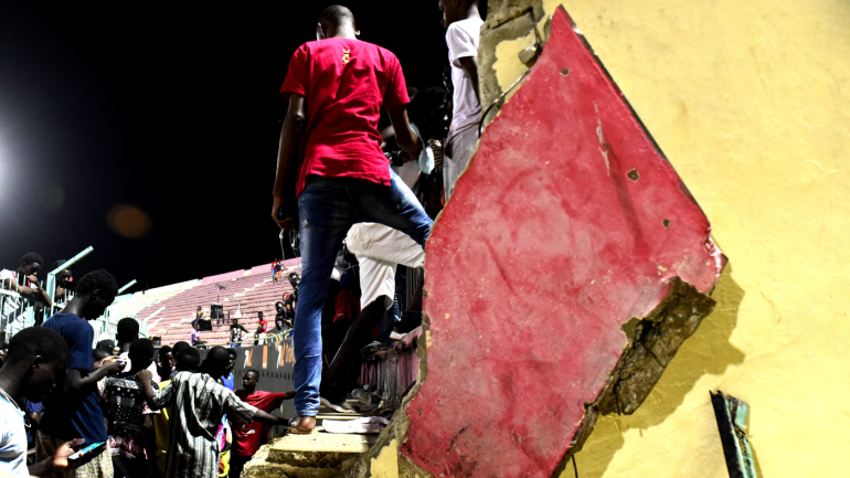 Eight killed and dozens injured in a stampede, fight at soccer stadium in Senegal
