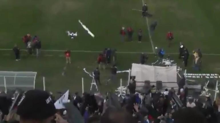 WATCH: Argentina soccer match may have seen the first shot fired in war vs. drones