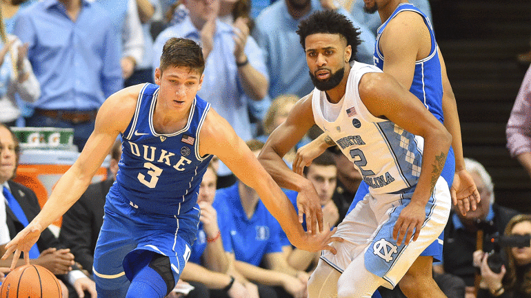 College basketball rankings: North Carolina visits Duke in high-stakes ACC showdown
