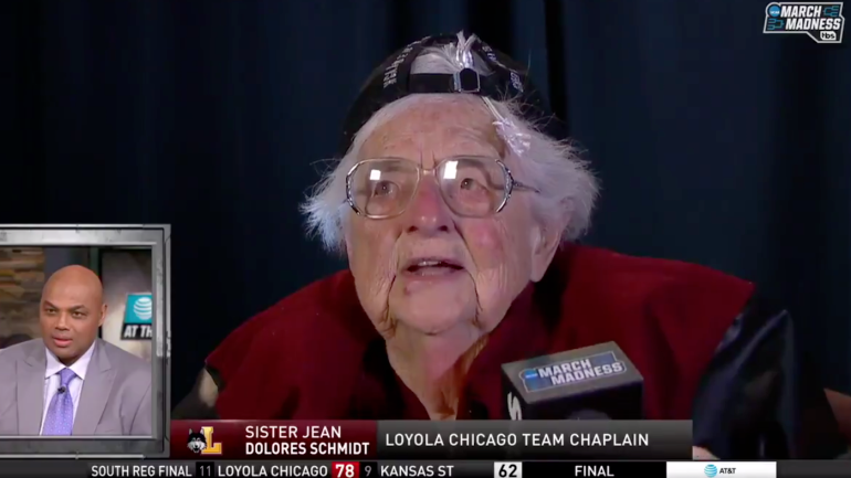 NCAA Tournament 2018: Sister Jean, Charles Barkley will be hanging at the Final Four