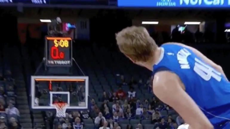 This Dirk Nowitzki full-court heave didn't go in, but it was almost better that way