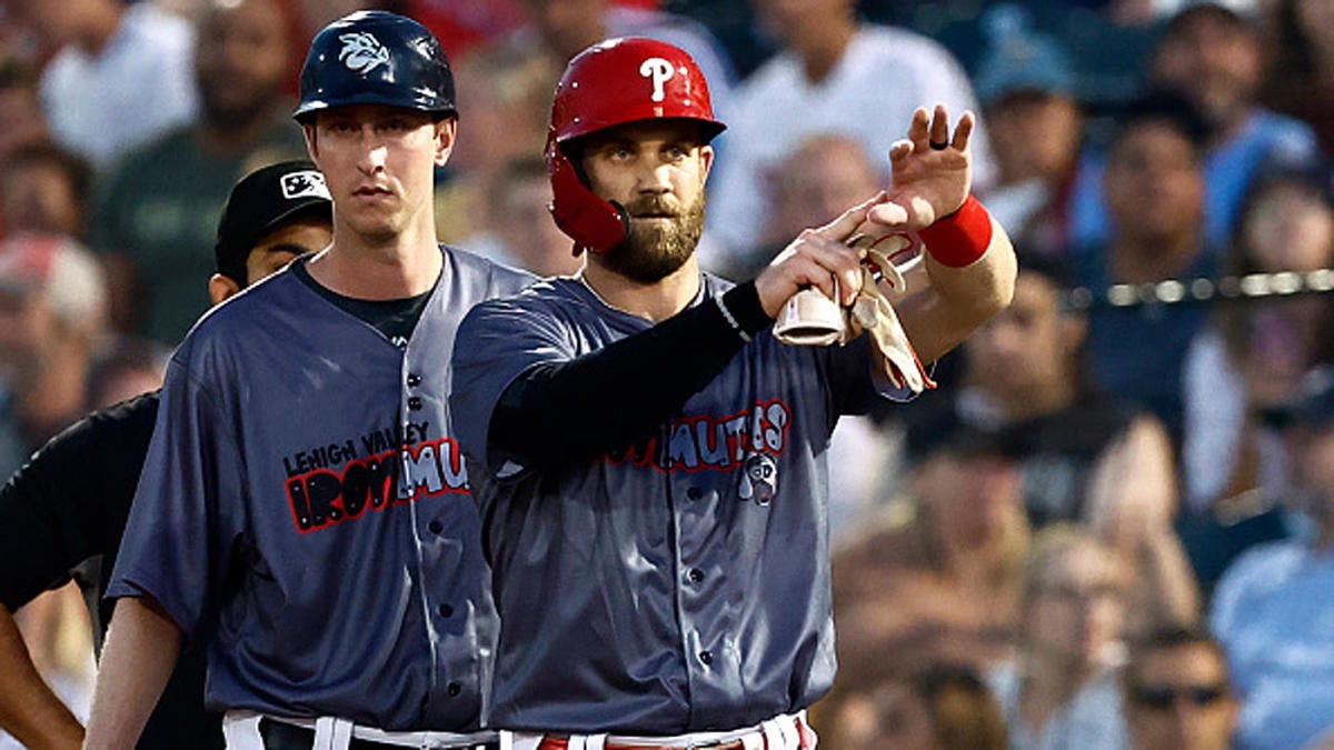 Bryce Harper injury update: Phillies not ruling out earlier return as reigning MVP crushes Triple-A pitching - NewsOpener