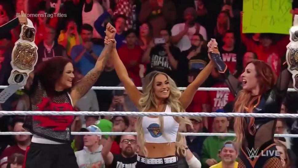 WWE Raw Results Recap Highlights Trish Stratus Returns To Help Becky