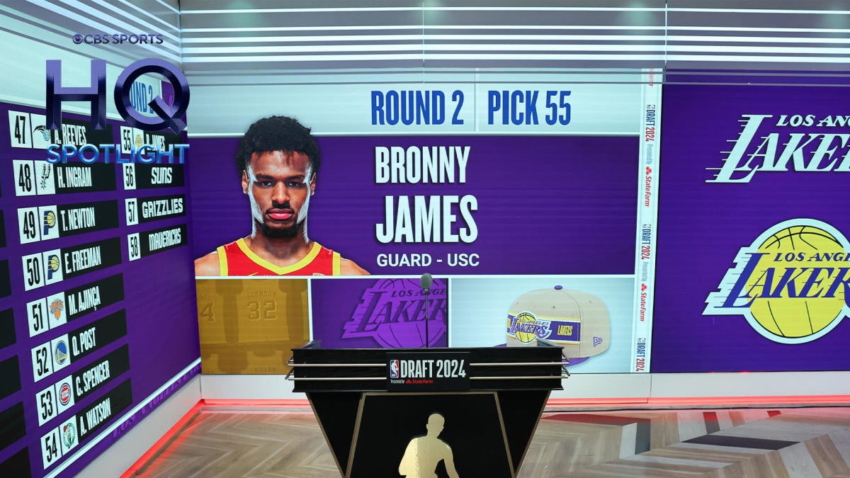 Hq Spotlight The Lakers Select Bronny James With Th Pick Cbssports