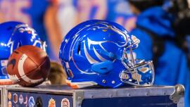 College Football Playoff: Watch as Phoenix Zoo rhino picks Boise State to upset Penn State in Fiesta Bowl
