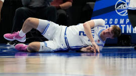 Cooper Flagg injury update: X-rays negative, but Duke star (ankle) won't play in ACC Tournament Championship