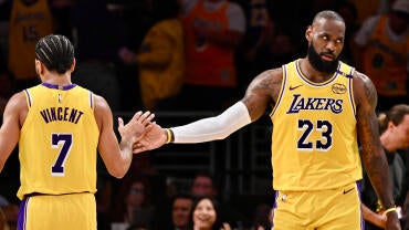 Minnesota Timberwolves defeated the Los Angeles Lakers 103-96 to win game 5 of a first round NBA playoff basketball game.