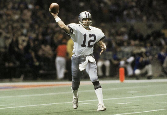 Roger Staubach During Super Bowl