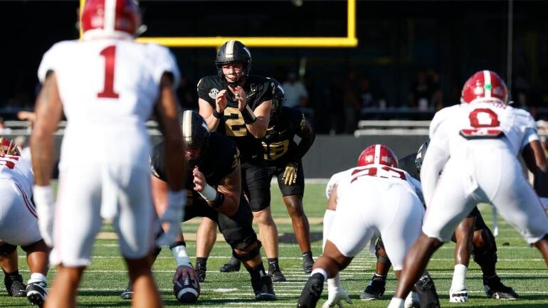 COLLEGE FOOTBALL: OCT 05 Alabama at Vanderbilt