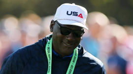 Michael Jordan discusses last time shooting a ball, why he wishes he could still play in broadcast debut