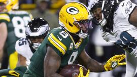 Eagles 'called out' Packers' play on game-deciding fourth down, Josh Jacobs explains