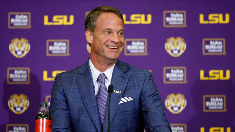 LSU Football Hosts Press Conference Introducing New Head Coach Lane Kiffin