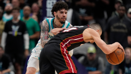 Erik Spoelstra says Hornets' LaMelo Ball should've been ejected over Bam Adebayo play; league to review