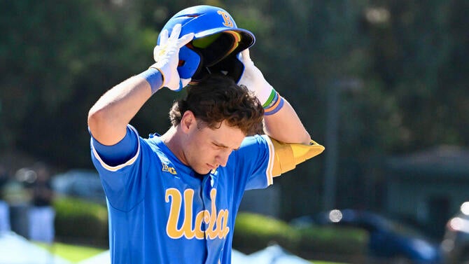 UCLA Bruins defeated the Virginia Tech Hokies 6-5 to win an NCAA Los Angeles Regional baseball game.