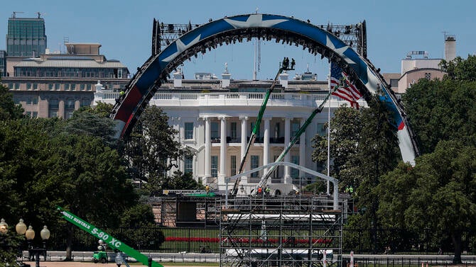 Construction Continues Around D.C. As The Nation's Capital Prepares For America's 250th Events