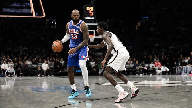 NBA: Preseason-Philadelphia 76ers at Brooklyn Nets