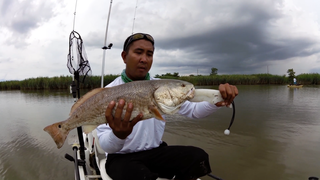 Kayak Fishing: Top Water Redfish, Venice Louisiana