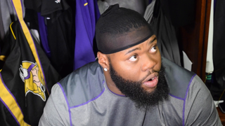 Linval Joseph Limps Through Locker Room and Ducks Media After