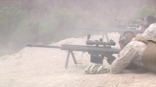 Marines train with .50 caliber sniper rifles up to 1,400 yards 