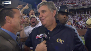 Georgia Tech's Paul Johnson Describes Shocking Game-Winning TD vs FSU