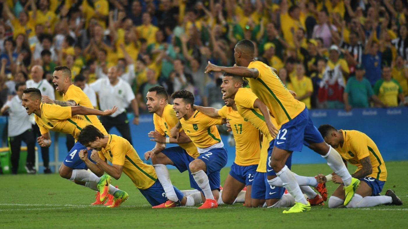 With penalty kick, Brazil wins 1st football Olympics gold