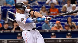 A healthy Giancarlo Stanton ignites talk of chasing the home run record -  Los Angeles Times